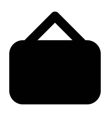 Yönetim Kurulu düz vektör simge asılı