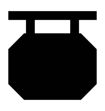 Yönetim Kurulu düz vektör simge asılı