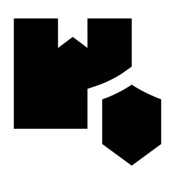 Düz vektör simge nakliye güvenli