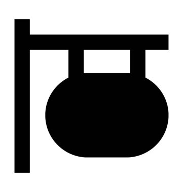 Yönetim Kurulu düz vektör simge asılı