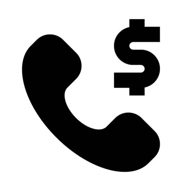 İş destek düz vektör simgesi