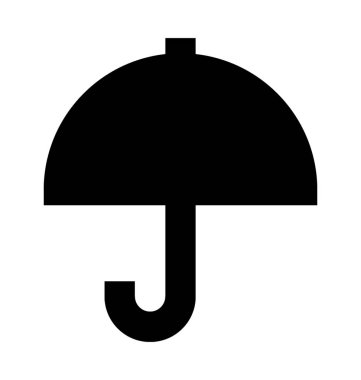 Şemsiye Düz Vektör Simgesi