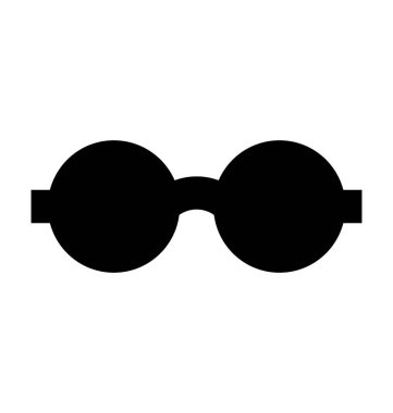 Güneş Gözlüğü Düz Vektör Simgesi