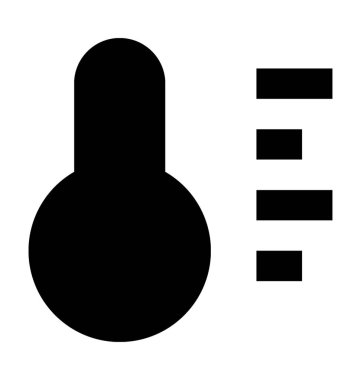 Termometre Düz Vektör Simgesi