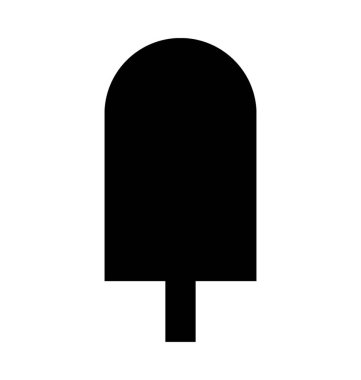 Buz Pop düz vektör simgesi