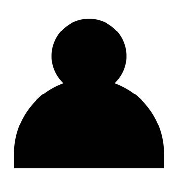 kullanıcı düz vektör simgesi