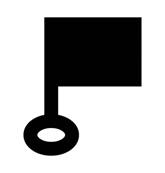 Bandeira Flat Vector Icon —  Vetores de Stock