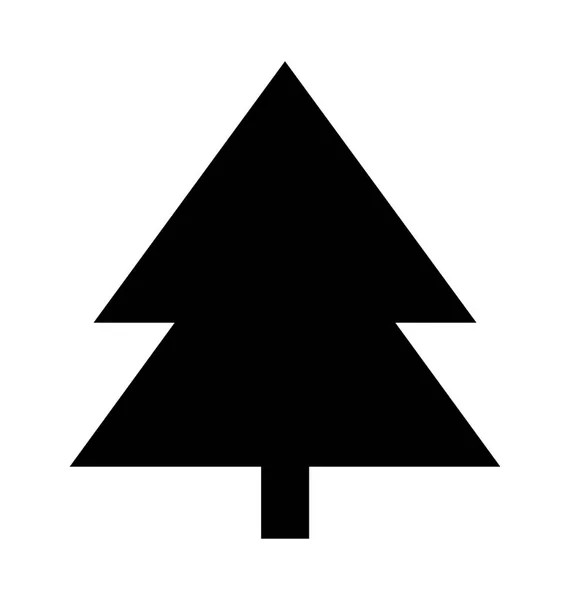 Pine Tree Flat Vector Icon — Stock Vector