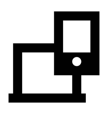 Duyarlı düz vektör simgesi