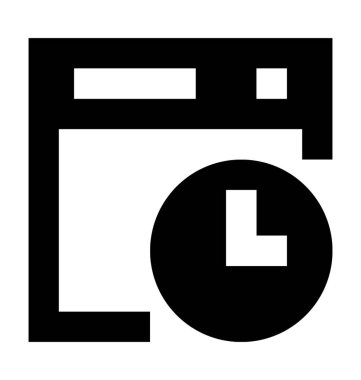 Web sitesi hız düz vektör simge