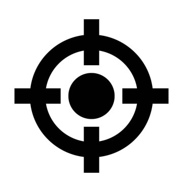 İnce artı düz vektör simgesi 