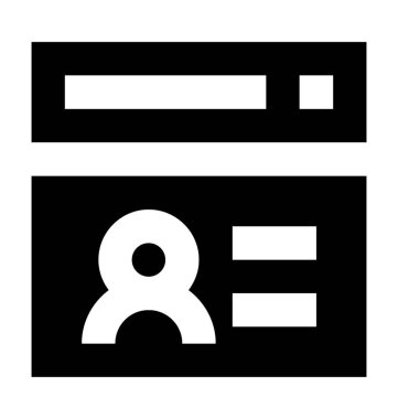 Web sitesi şablon düz vektör simgesi 