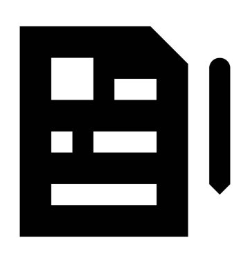 belge düz vektör simgesi