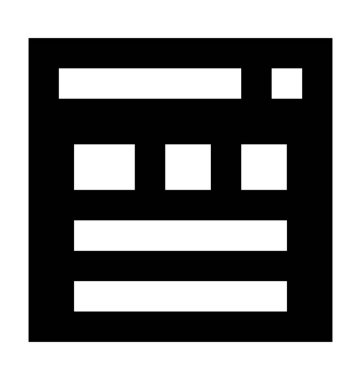 Web düzen düz vektör simgesi 