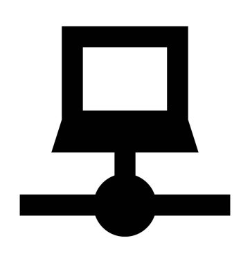 Paylaşım veri düz vektör simgesi