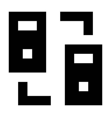 bulut hiyerarşi düz vektör simgesi