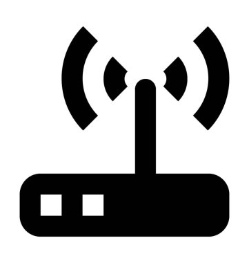 Wifi yönlendirici vektör simgesi