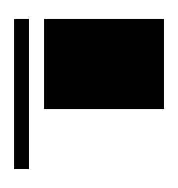 Bayrak Düz Vektör Simgesi