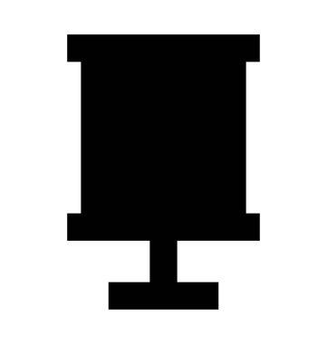 Flip chart düz vektör simgesi