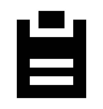 Pano düz vektör simgesi