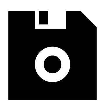 Disket düz vektör simgesi