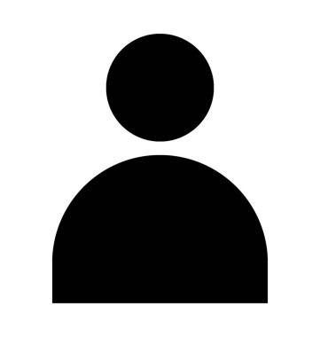 kullanıcı düz vektör simgesi