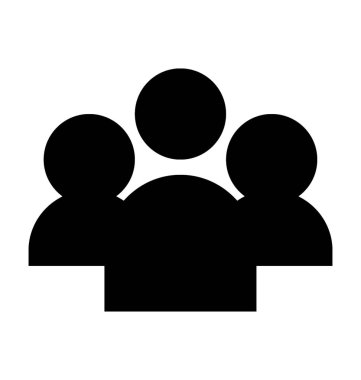 Kullanıcılar düz vektör simgesi