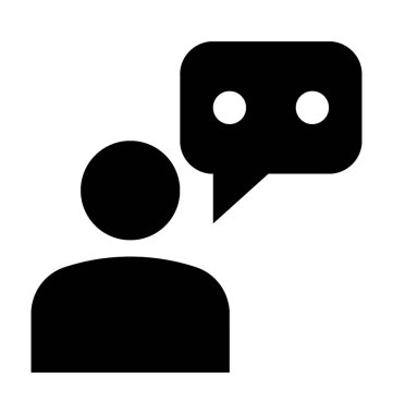 Düz vektör simge konuşmak