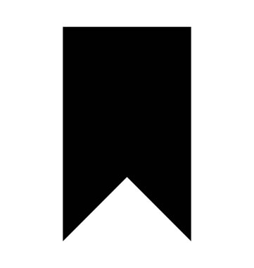 Bookmarking düz vektör simgesi