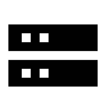 Sunucu Düz Vektör Simgesi