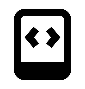 Mobil geliştirme düz vektör simgesi