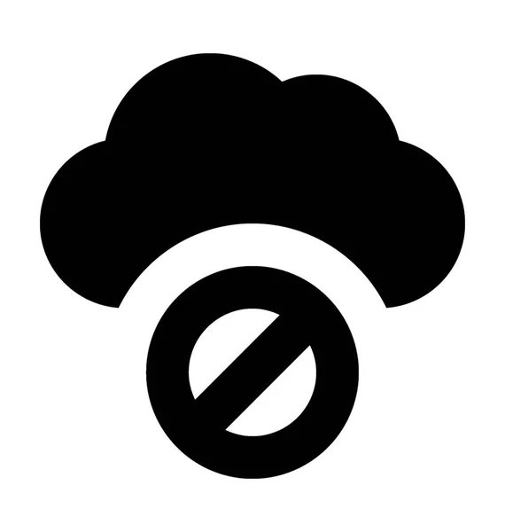 雲ブロック平面ベクトルのアイコン — ストックベクタ
