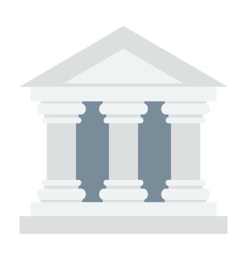 bank renkli vektör simgesi