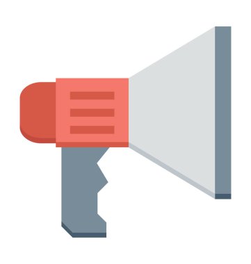 Megafon renkli vektör simgesi