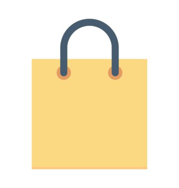 Kadın çantası renkli vektör simgesi