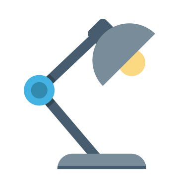 Masa lambası renkli vektör simgesi