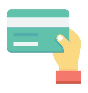 Kartı takas renkli vektör simgesi