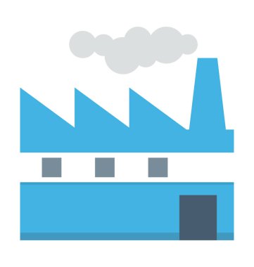 Sanayi renkli vektör simgesi