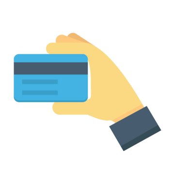 Kartı takas renkli vektör simgesi