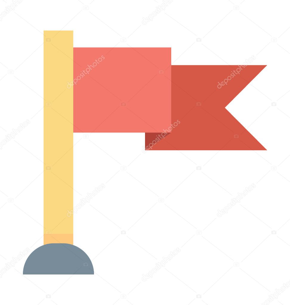 Flag Colored Vector Icon