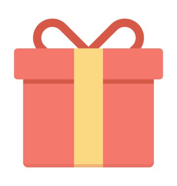 Hediye renkli vektör simgesi
