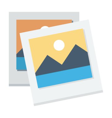 Vektör simge renkli sahne