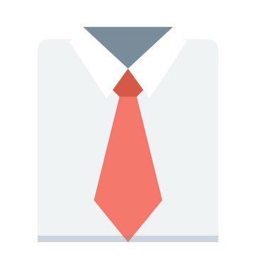 Resmi elbise renkli vektör simgesi