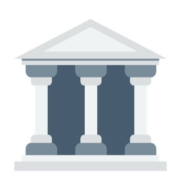 bank renkli vektör simgesi