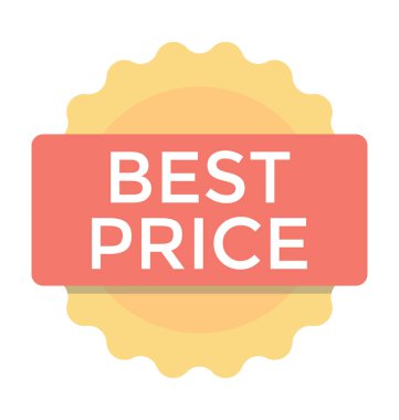 En iyi fiyat renkli vektör simgesi