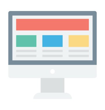 Tel kafes renkli vektör simgesi