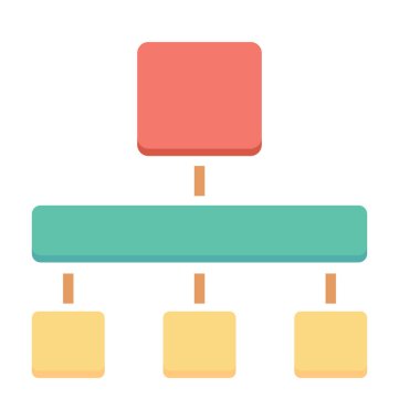 Site Haritası renkli vektör simgesi