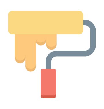 Boya silindiri renkli vektör simgesi 