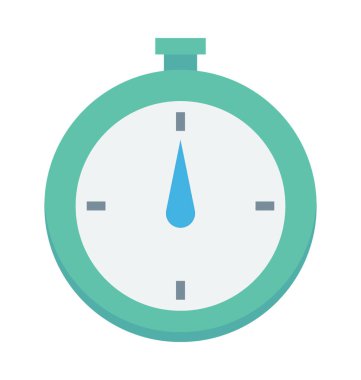 Kronometre renkli vektör simgesi