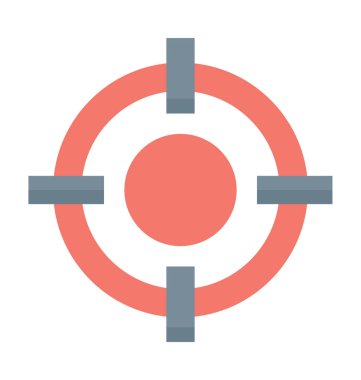 Odak renkli vektör simgesi